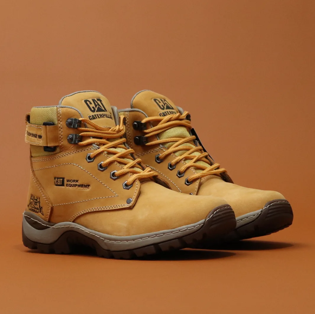 BOTA CATERPILLAR WORK 100% CUERO